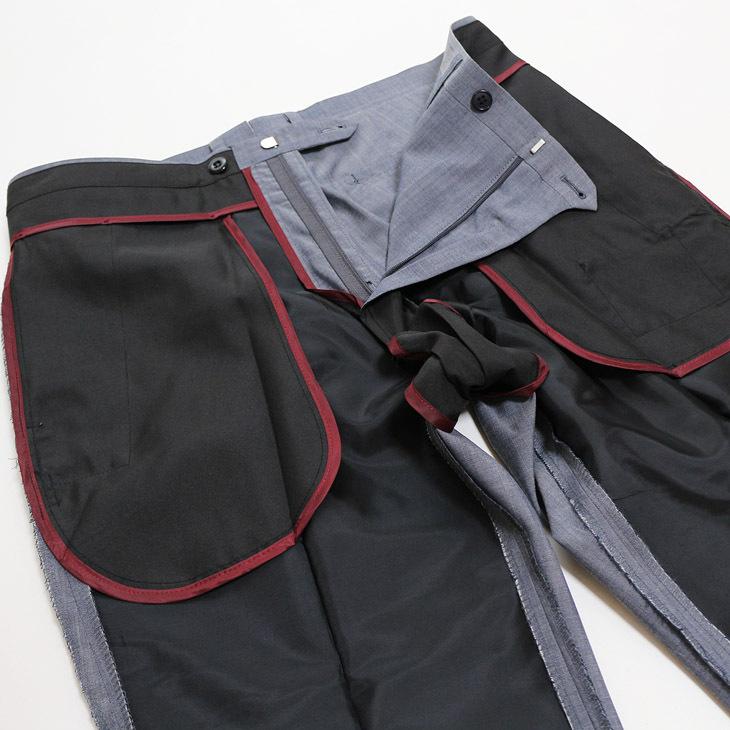 定番カラー無地2色 スリム ノータック 家庭洗濯ＯＫ 「 超細スリム 」  ノータック 洗濯機で洗える パンツ TREBIO 春夏新品 79cm〜94cm |  | 18