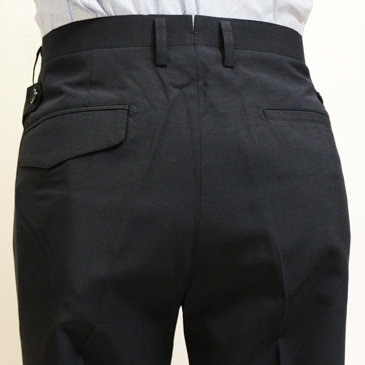 定番カラー無地2色 スリム ノータック 家庭洗濯ＯＫ 「 超細スリム 」  ノータック 洗濯機で洗える パンツ TREBIO 春夏新品 79cm〜94cm |  | 07