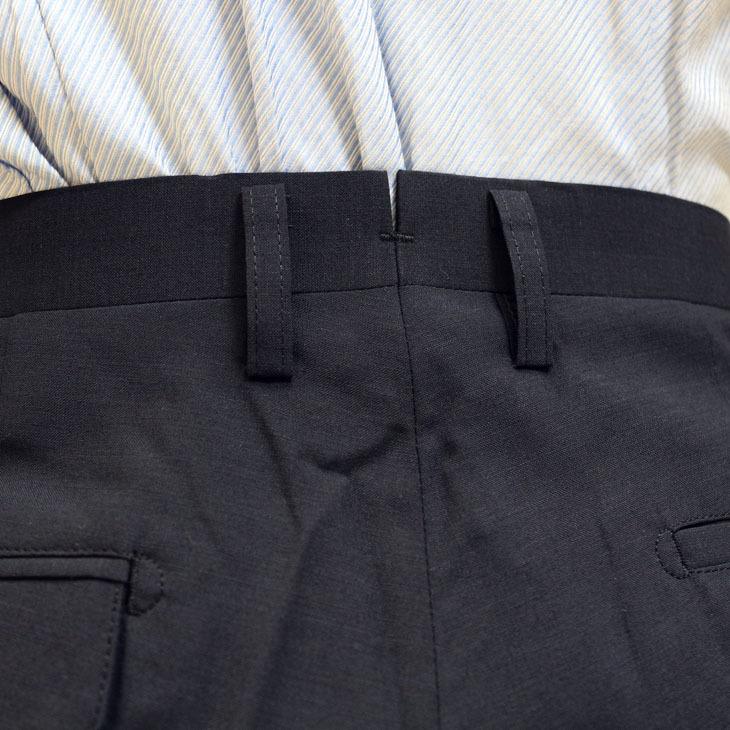 定番カラー無地2色 スリム ノータック 家庭洗濯ＯＫ 「 超細スリム 」  ノータック 洗濯機で洗える パンツ TREBIO 春夏新品 79cm〜94cm |  | 08