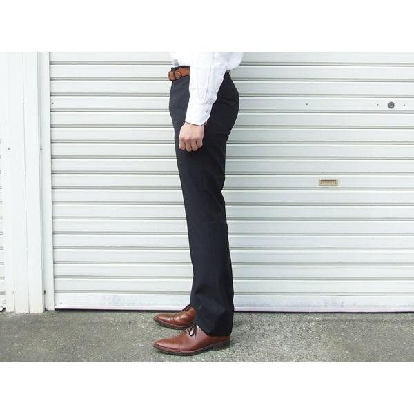 爽快カラー無地2色 スリム ノータック 家庭洗濯ＯＫ 「 超細スリム 」  ノータック ナチュラル・ストレッチ 洗濯機で洗える パンツ TREBIO 春夏新品 76cm〜94cm |  | 02