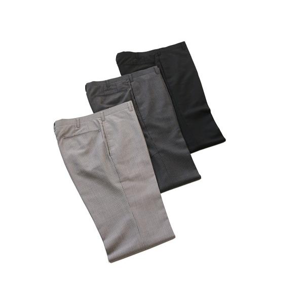 シャドーストライプ2色 ノータック 「 やや細スリム 」  家庭洗濯ＯＫ 洗濯機で洗える パンツ TREBIO 春夏新品 76cm〜94cm 型番MT-12 |  | 04