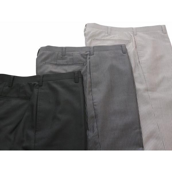 シャドーストライプ2色 ノータック 「 やや細スリム 」  家庭洗濯ＯＫ 洗濯機で洗える パンツ TREBIO 春夏新品 76cm〜94cm 型番MT-12 |  | 05