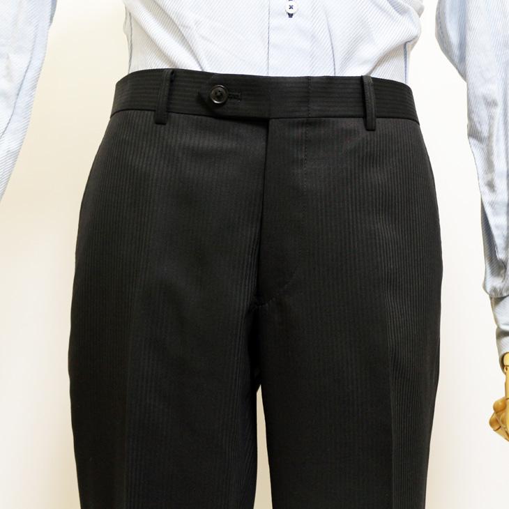 スリム型 スーツ メンズ 新品 春夏 REDA レダ シルキーエフェクト 黒ブラック 織柄シャドーストライプ 2つボタン ビジネス (A/AB体) WJSE2 |  | 10