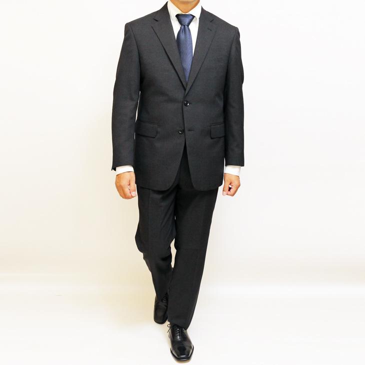超特価 スーツ メンズ 通年 オールシーズン 新品 灰グレー杢 無地 2つボタン ビジネス スーツ やや細め型 レギュラーモデル (A/BB体) |  | 02