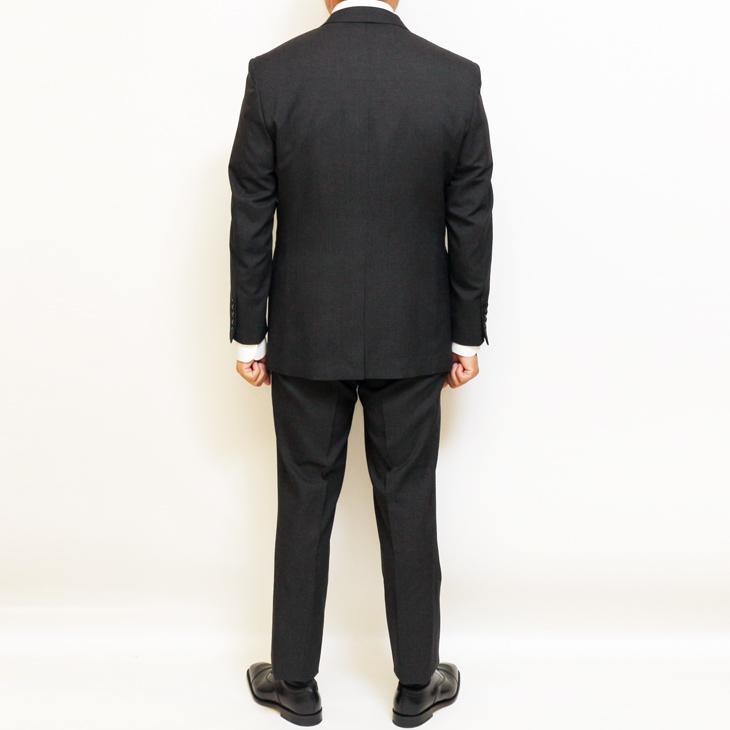 超特価 スーツ メンズ 通年 オールシーズン 新品 灰グレー杢 無地 2つボタン ビジネス スーツ やや細め型 レギュラーモデル (A/BB体) |  | 03