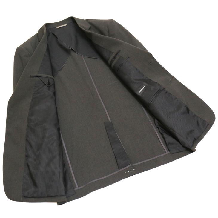 超特価 スーツ メンズ 通年 オールシーズン 新品 灰グレー杢 無地 2つボタン ビジネス スーツ やや細め型 レギュラーモデル (A/BB体) |  | 04