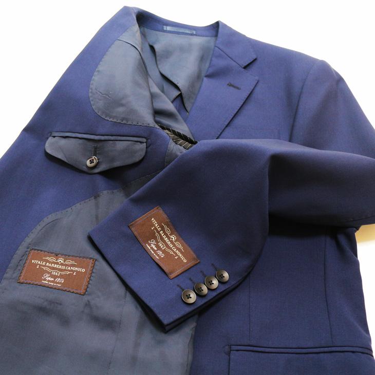 SALE スーツ メンズ 新作 春夏 伊 canonico カノニコ Super120s オーダー反 ネイビーブルー杢 無地 フルOP並 2つボタン ビジネス スーツ (A/AB体) ゆったり型 |  | 06