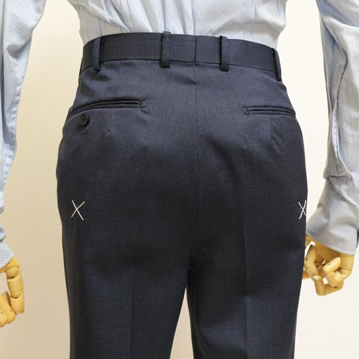 レギュラー型 スーツ メンズ 2025 新作 春夏 秋冬 通年 西川毛織 ニュージーランド産 ピュアウール100％ 濃紺ネイビーチェック柄 2つボタン ビジネス (AB体) YJP |  | 09