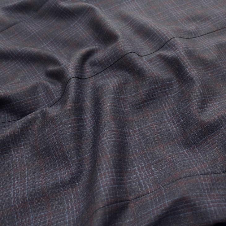 2026年 春夏 新作 スーツ メンズ 新品  Lanificio di pray ラニフィーチョ ディ プライ 紺ネイビー杢チェック 2つボタン ビジネス スーツ スリム型 (AB/BB体) |  | 13