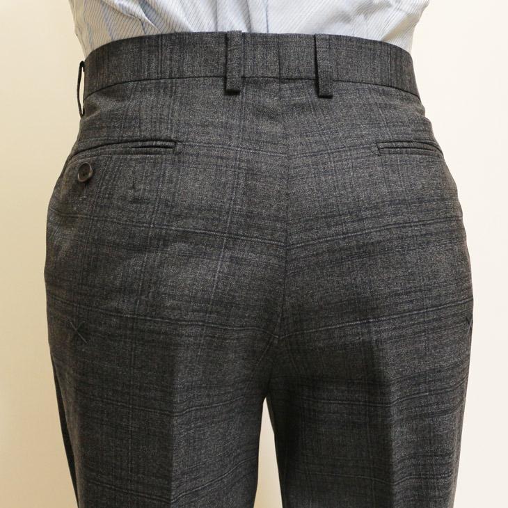 2026年 春夏 新作 スーツ メンズ 新品  Lanificio di pray ラニフィーチョ ディ プライ 灰グレー杢チェック 2つボタン ビジネス スーツ スリム型 (AB体) |  | 11