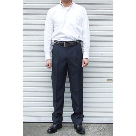 サマーカシミア混２色 ツータック 「 ゆったり定番 」 家庭洗濯ＯＫ 選べる２色（無地）  洗濯機で洗える パンツ PLAY MOLE 春夏新品 |  | 01