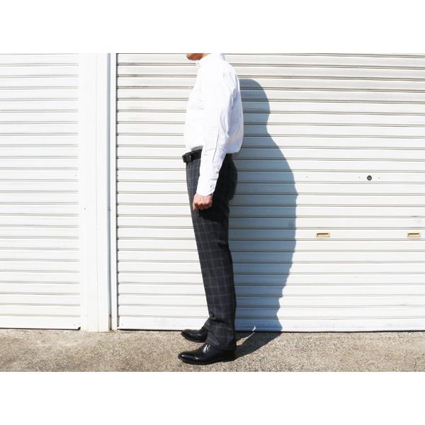 ウインドペン２色 ノータック 「 やや細スリム 」  家庭洗濯ＯＫ チェック 洗濯機で洗える パンツ TREBIO 春夏新品 79cm〜94cm 型番MT-12 |  | 02