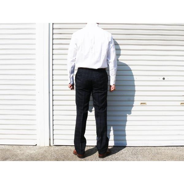 ウインドペン２色 ノータック 「 やや細スリム 」  家庭洗濯ＯＫ チェック 洗濯機で洗える パンツ TREBIO 春夏新品 79cm〜94cm 型番MT-12 |  | 03