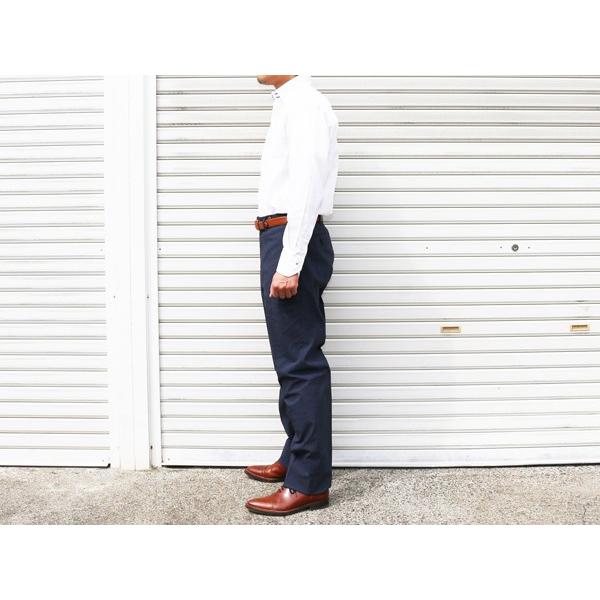 デニム風（刷毛目）２色 ノータック 家庭洗濯ＯＫ 「 やや細スリム 」 選べる２色洗濯機で洗える ノータックパンツ TREBIO 春夏新品 79cm〜94cm 型番MT-12 |  | 01