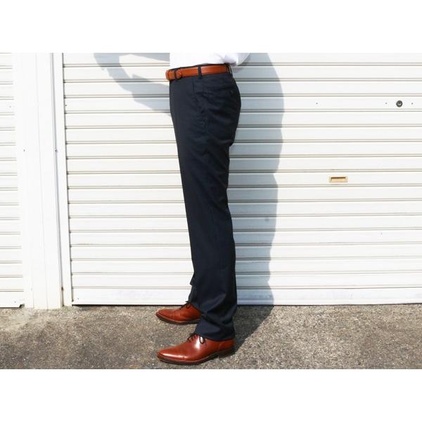 マイクロチェック超小柄３色 ノータック 「 やや細スリム 」 家庭洗濯ＯＫ 洗濯機で洗える パンツ TREBIO 春夏新品 79cm〜94cm 型番MT-12 |  | 01