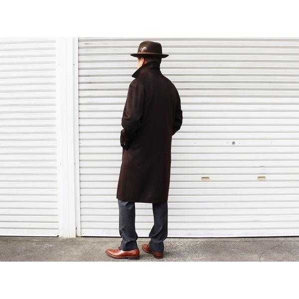 2015-16 秋冬モデル新品  エルメネジルドゼニア100％カシミア 「国内オーダー工場仕立」 チョコレート・ブラウン こげ茶色 無地 ステンカラーロングコート j2w | ZEGNA | 01