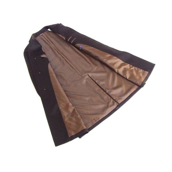 2015-16 秋冬モデル新品  エルメネジルドゼニア100％カシミア 「国内オーダー工場仕立」 チョコレート・ブラウン こげ茶色 無地 ステンカラーロングコート j2w | ZEGNA | 03