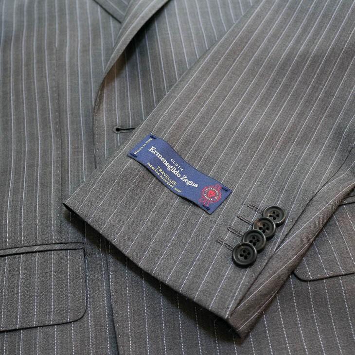 Ermenegildo Zegna ビジネススーツ グレー ストライプ