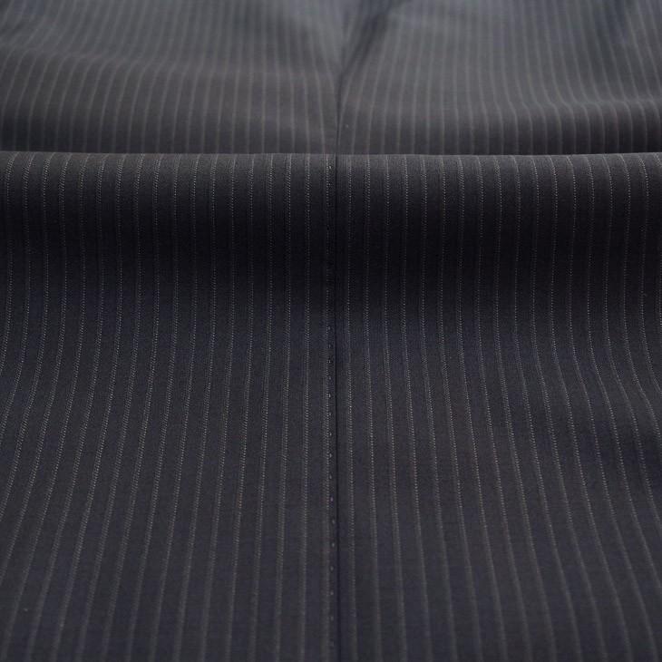 スーツ メンズ 春夏 新品 エルメネジルドゼニア トラベラー 濃紺ネイビー ぼんやり7mmストライプ 2つボタン ビジネス スーツ やや細め (A/AB/BB体) ST-DAIB | ZEGNA | 17