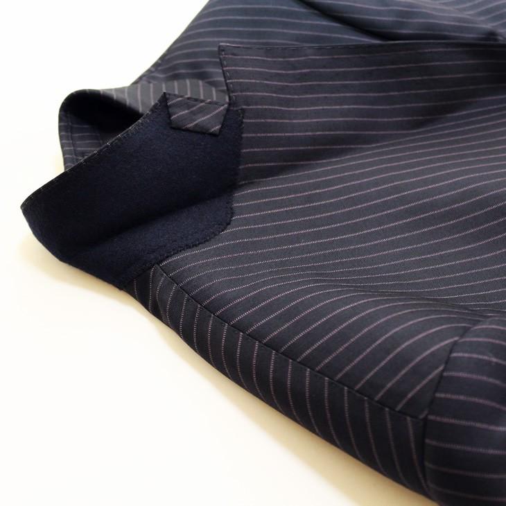 スーツ メンズ 2019 新作 春夏 ロロピアーナ クラシック Super130s 濃紺ネイビーストライプ 3つボタン段返り　ビジネススーツ (A/AB体) DO-ST3-003 | Loro Piana | 09