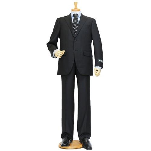2016-17合物３シーズン秋冬春対応 英国ドーメル DORMEUIL アマデウス クラシコイタリア型 ブラック黒無地系 ホップサック ２Ｂスーツ(AB体)shm「やや細」礼服 |  | 01