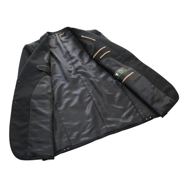 2016-17合物３シーズン秋冬春対応 英国ドーメル DORMEUIL アマデウス クラシコイタリア型 ブラック黒無地系 ホップサック ２Ｂスーツ(AB体)shm「やや細」礼服 |  | 03