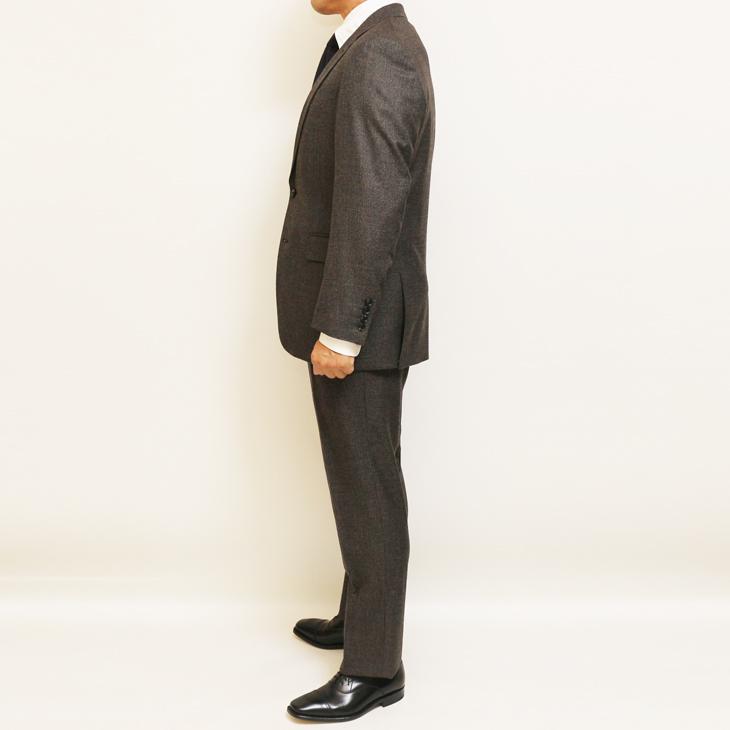 スーツ メンズ 2023-24 新作 秋冬 伊 canonico カノニコ Super120s 淡茶ベージュ杢 千鳥格子 フルOP並 2つボタン ビジネス スーツ (AB体) YJP |  | 10