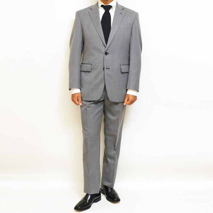 SALE レギュラー型 スーツ メンズ 春夏 新品 VERSARE 淡灰ライトグレー