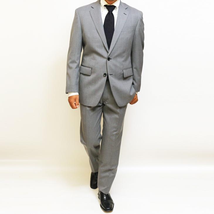 SALE レギュラー型 スーツ メンズ 春夏 新品 VERSARE 淡灰ライトグレー