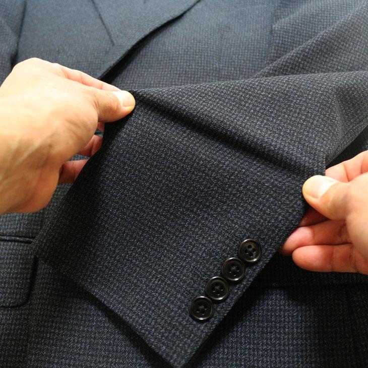 ちょっと訳アリ品 スーツ メンズ 春秋冬 VERSARE 新品 濃紺ネイビー杢 小柄 2つボタン ビジネス ノータック スーツ やや細め型 レギュラーモデル (A/AB/BB体) |  | 06