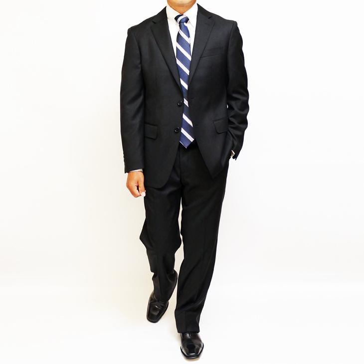 スーツ メンズ 2020-21 新作 秋冬 伊 カノニコ Super100s 黒っぽい 濃紺ネイビー無地 2つボタン ビジネス スーツ (A/AB体) J07-2B やや細め |  | 03