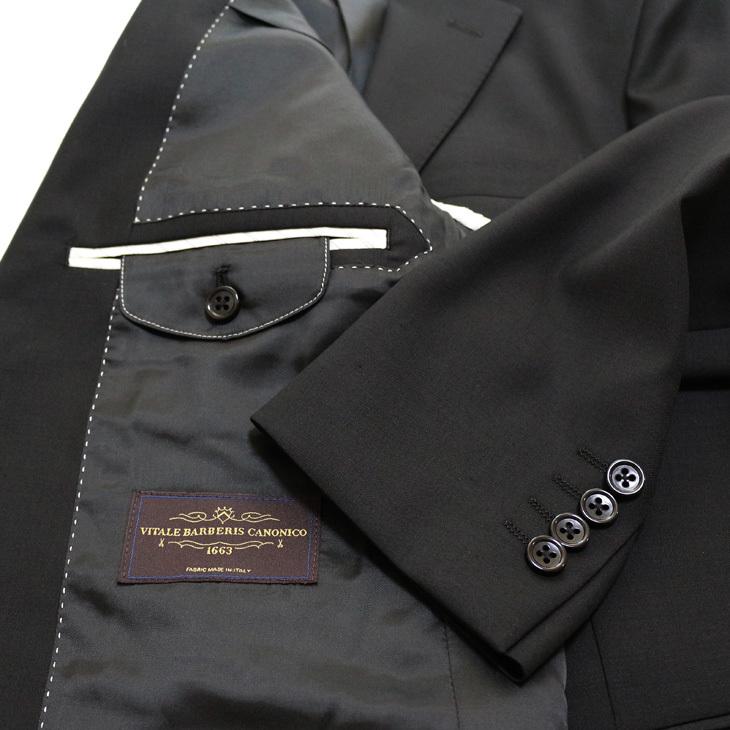 スーツ メンズ 2020-21 新作 秋冬 伊 カノニコ Super100s 黒っぽい 濃紺ネイビー無地 2つボタン ビジネス スーツ (A/AB体) J07-2B やや細め |  | 07