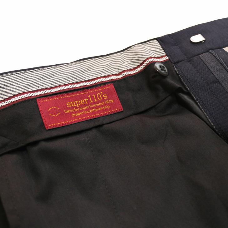 SALE スーツ メンズ 2025-26 新作 秋冬 西川毛織 Super110s 濃紺ネイビー無地 Nストレッチ フルOP並 2つボタン ビジネス ゆったり型 (AB/BB体) vr.1042b |  | 12