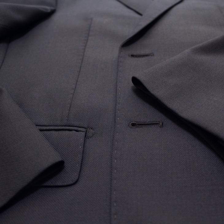 SALE スーツ メンズ 2025-26 新作 秋冬 西川毛織 Super110s 濃紺ネイビー無地 Nストレッチ フルOP並 2つボタン ビジネス ゆったり型 (AB/BB体) vr.1042b |  | 05