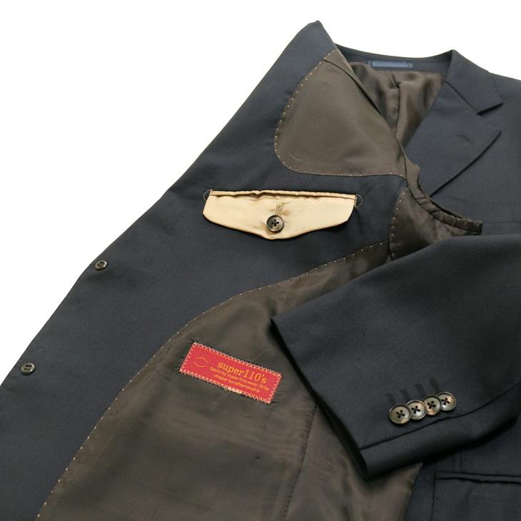 SALE スーツ メンズ 2025-26 新作 秋冬 西川毛織 Super110s 濃紺ネイビー無地 Nストレッチ フルOP並 2つボタン ビジネス ゆったり型 (AB/BB体) vr.1042b |  | 07