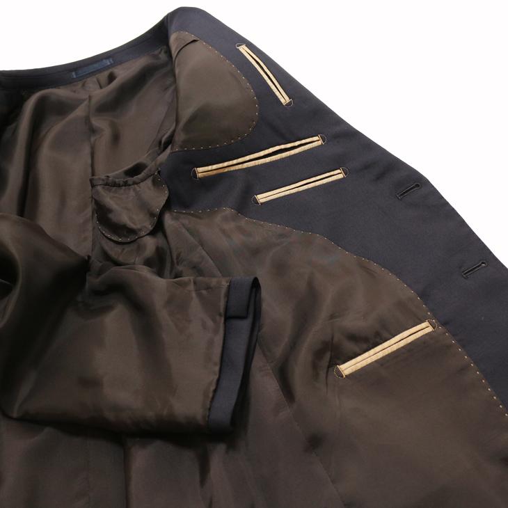 SALE スーツ メンズ 2025-26 新作 秋冬 西川毛織 Super110s 濃紺ネイビー無地 Nストレッチ フルOP並 2つボタン ビジネス ゆったり型 (AB/BB体) vr.1042b |  | 08