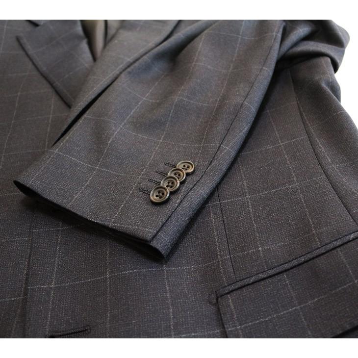 スーツ メンズ 2018-19 新作 秋冬 伊 REDA レダ Super110s 濃紺ネイビー杢 さりげないウインドペン フルOP並 2つボタン  (A体) やや細め ST-DAIB |  | 11