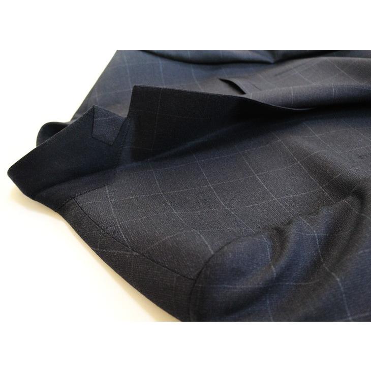 スーツ メンズ 2018-19 新作 秋冬 伊 REDA レダ Super110s 濃紺ネイビー杢 さりげないウインドペン フルOP並 2つボタン  (A体) やや細め ST-DAIB |  | 12