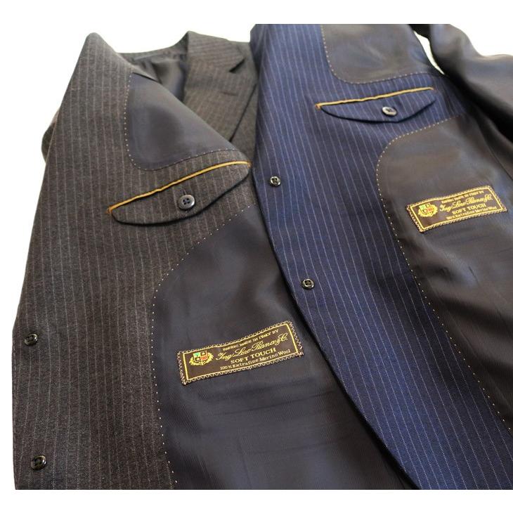 スーツ メンズ 2018-19 新作 秋冬 ロロピアーナ Super130s SOFT TOUCH セミミルド素材 フルOP並 2つボタン　ビジネススーツ (AB体) ST-DAIB | Loro Piana | 03