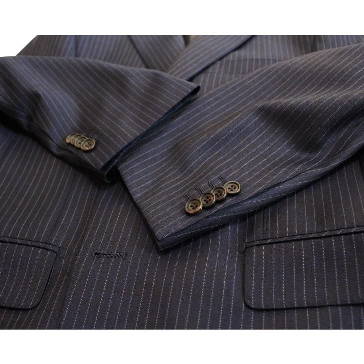 スーツ メンズ 2018-19 新作 秋冬 ロロピアーナ Super130s SOFT TOUCH セミミルド素材 フルOP並 2つボタン　ビジネススーツ (AB体) ST-DAIB | Loro Piana | 08