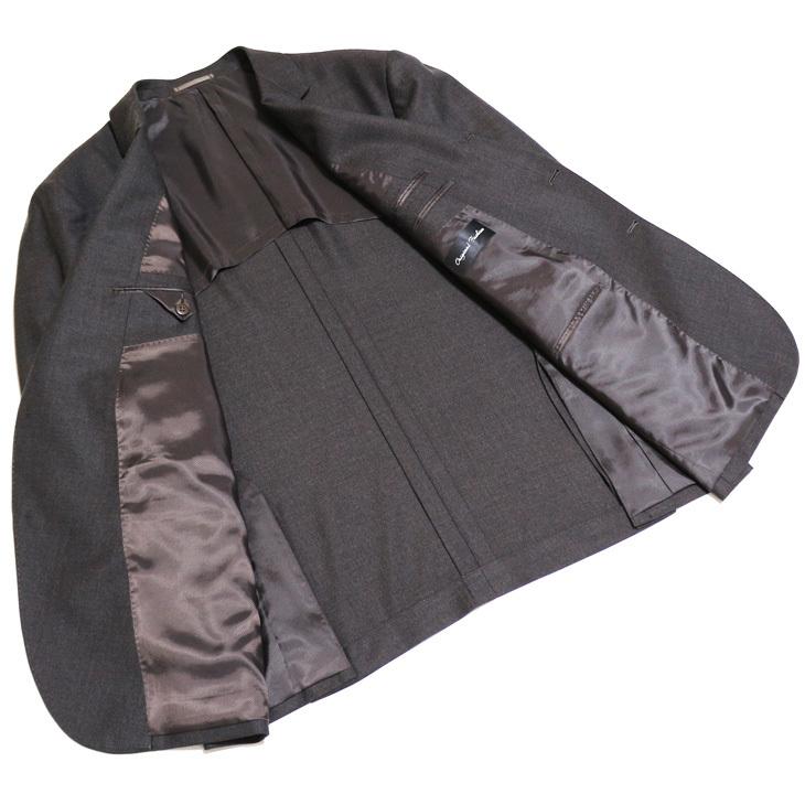 大きいサイズ メンズ スーツ 新品 秋冬 ブラウン（茶）×グレー（灰）＝中間色 ３つボタン段返り ベスト パンツ２本付き 4ピース ビジネス スーツ |  | 07