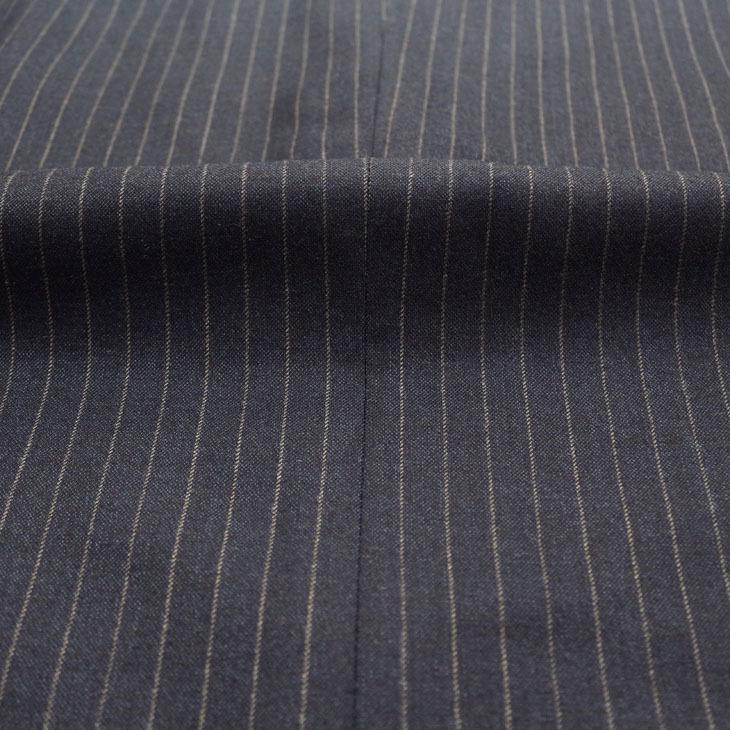 大きいサイズ メンズ スーツ 新品 秋冬 濃紺ネイビー杢 11.5mmストライプ ３つボタン段返り ベスト パンツ２本付き 4ピース ビジネス スーツ |  | 12