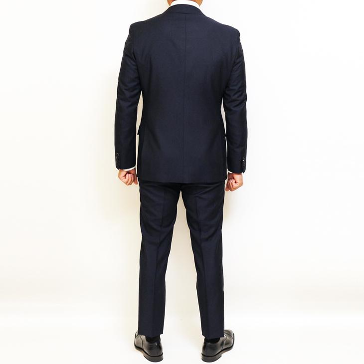 スリム 型 スーツ メンズ 新品 春夏 エルメネジルドゼニア トロピカル 濃紺ネイビー 織柄ストライプ 2つボタン ビジネス スーツ (A/AB体) WJSE2 | ZEGNA | 05