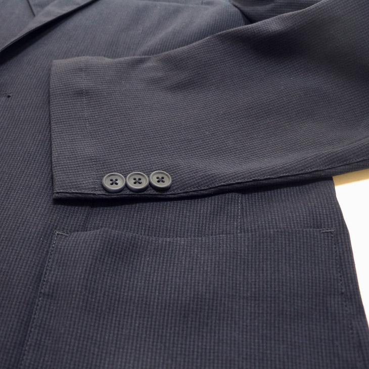 2025 春夏 新作 PLAY MOLE ビジカジ セットアップ スーツ 麻混 ネイビーブルー ストレッチ生地 パンツウエスト3cm以上ストレッチ 仕事 ゴルフ 普段着 洗濯OK |  | 08