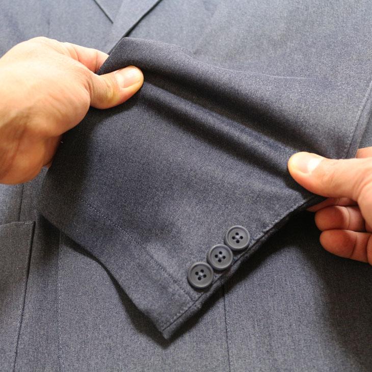 2025 春夏 新作 PLAY MOLE ビジカジ セットアップ スーツ デニム調 ネイビーブルー ストレッチ生地 パンツウエスト3cm以上ストレッチ 仕事 ゴルフ 普段着 洗濯OK |  | 06