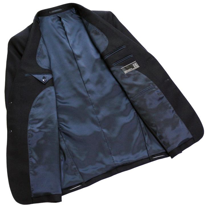 ジャケット テーラード ブレザー 秋冬 新品 DEER あたたか フランネル素材 コンブレ 艶消しシルバーボタン 濃紺ネイビー無地  ゆったり型 (製品No.7788A-1型) |  | 08