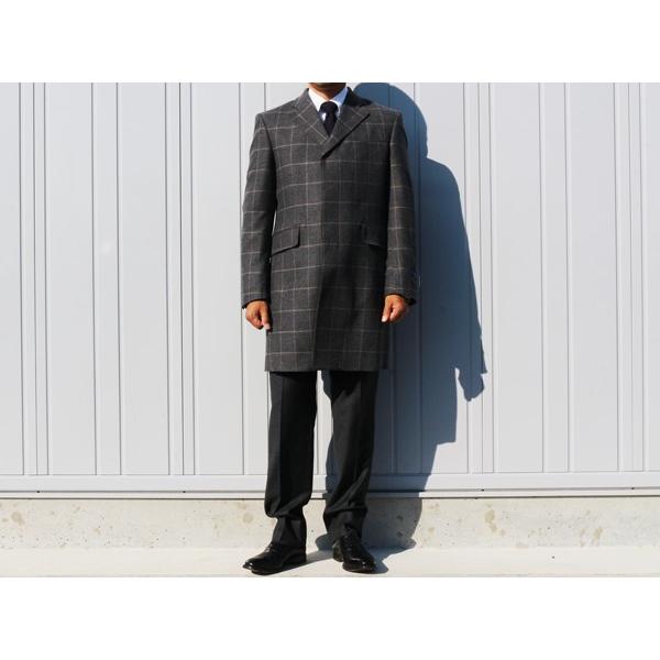 2017-18 秋冬モデル 新品 エルメネジルドゼニア トロフェオ カシミア 「国内オーダー工場仕立」グレー、モスグリーン杢 ２色 チェスターハーフコート 日本製 | ZEGNA | 01