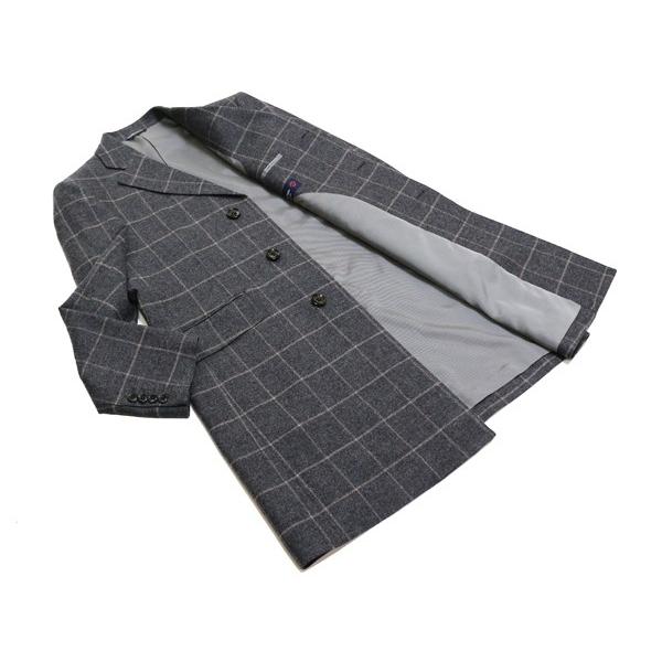 2017-18 秋冬モデル 新品 エルメネジルドゼニア トロフェオ カシミア 「国内オーダー工場仕立」グレー、モスグリーン杢 ２色 チェスターハーフコート 日本製 | ZEGNA | 03