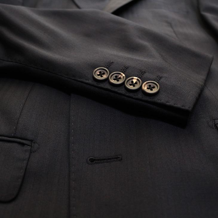 日本製 レギュラー型 スーツ メンズ 新品 秋冬 西川毛織 Super110s 濃紺ネイビー 杉綾織 ナチュラルストレッチ 2つボタン ビジネス スーツ (A/AB体) |  | 10