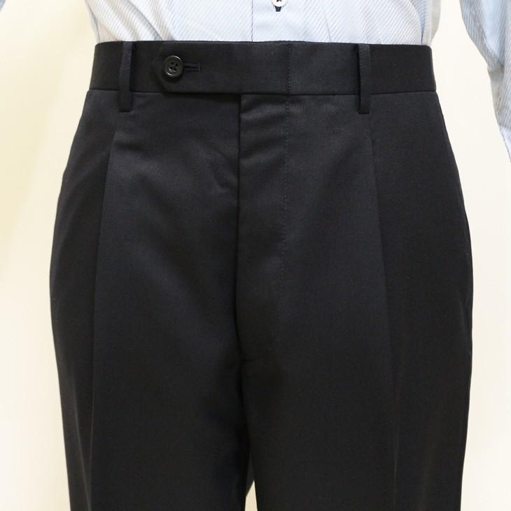 日本製 レギュラー型 スーツ メンズ 新品 秋冬 西川毛織 Super110s 濃紺ネイビー無地 ナチュラルストレッチ フルOP並 2つボタン ビジネス スーツ (AB体) |  | 10